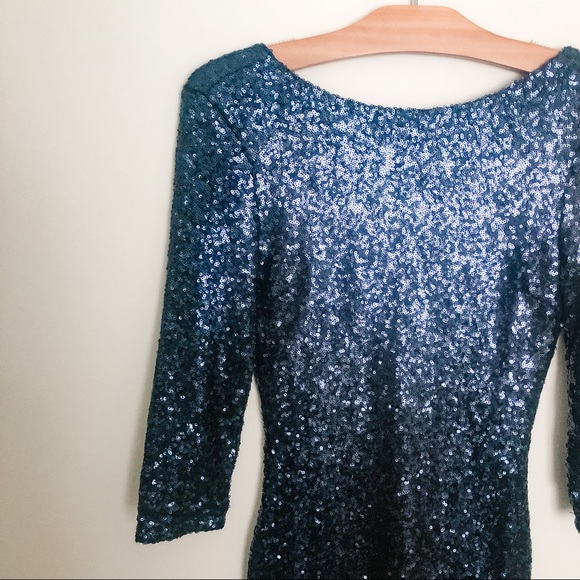 Tobi sparkler sequin mini dress - navy - Picture 4 of 8